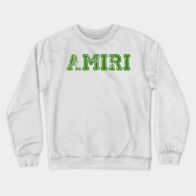 Amiri Vintage Logo Text Crewneck Sweatshirt by DARKSTAR-2023